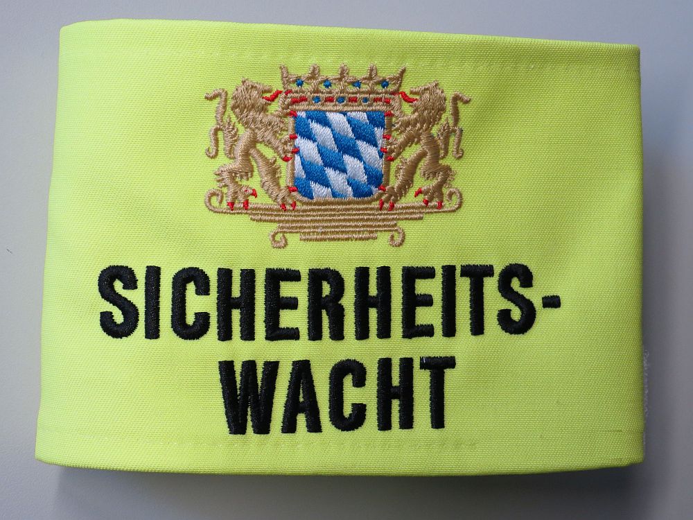 Armbinde der Sicherheitswacht