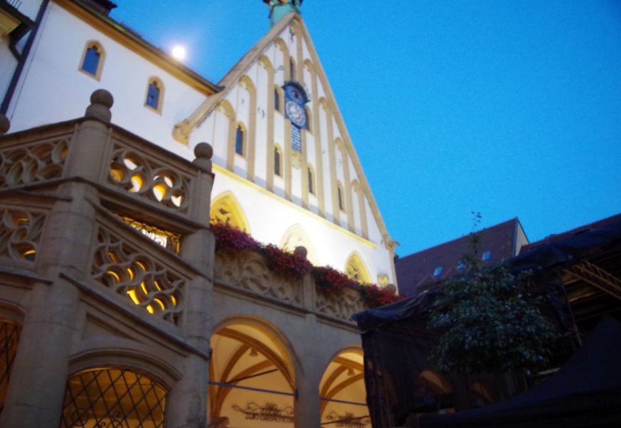 Herrmann bei der Solidaritätsbekundung der Stadt Amberg