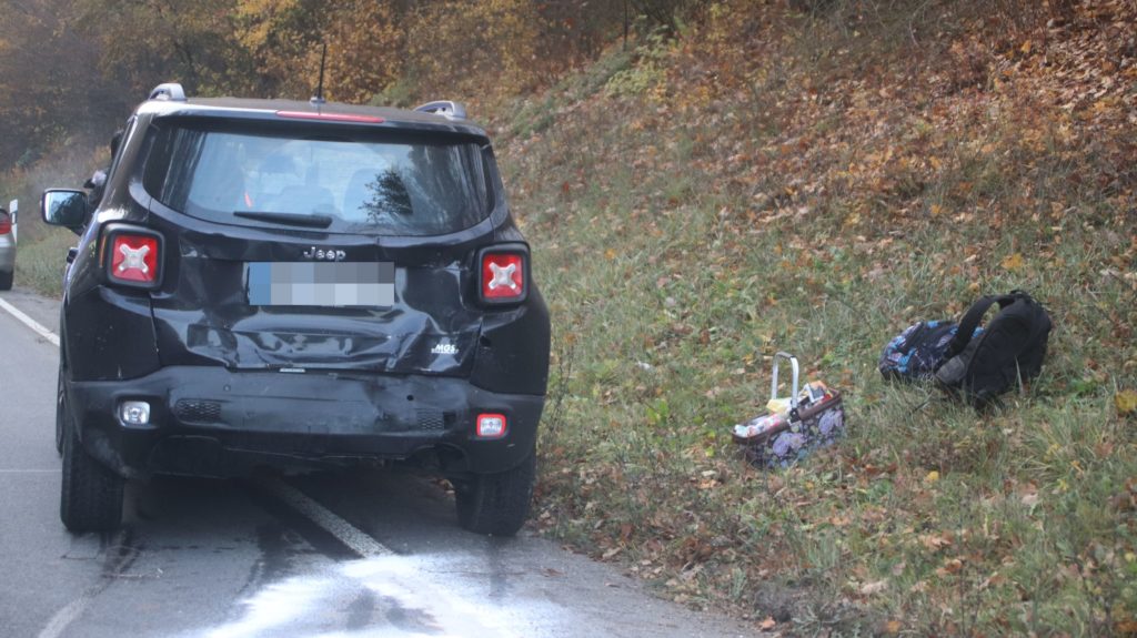 Auto nach Auffahrunfall