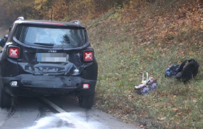 Doppelter Auffahrunfall auf der B85 in Wackersdorf