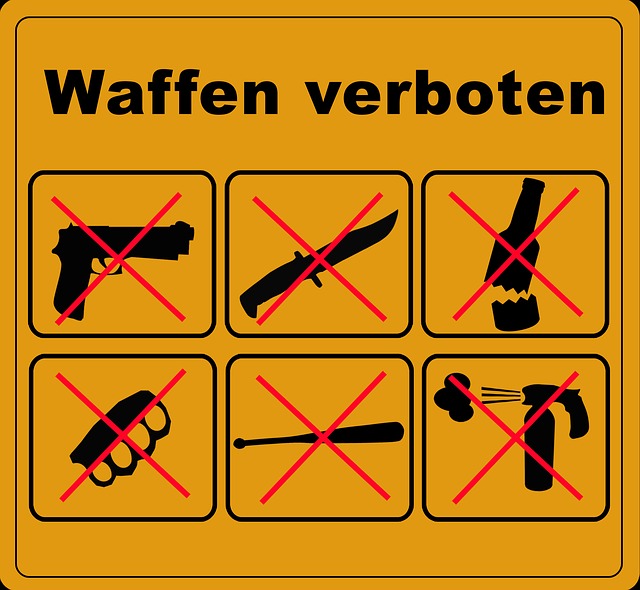 Symbole Verbotene Waffen