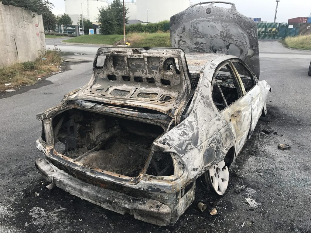 ausgebranntes Auto