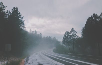 Glätteunfall auf der Autobahn