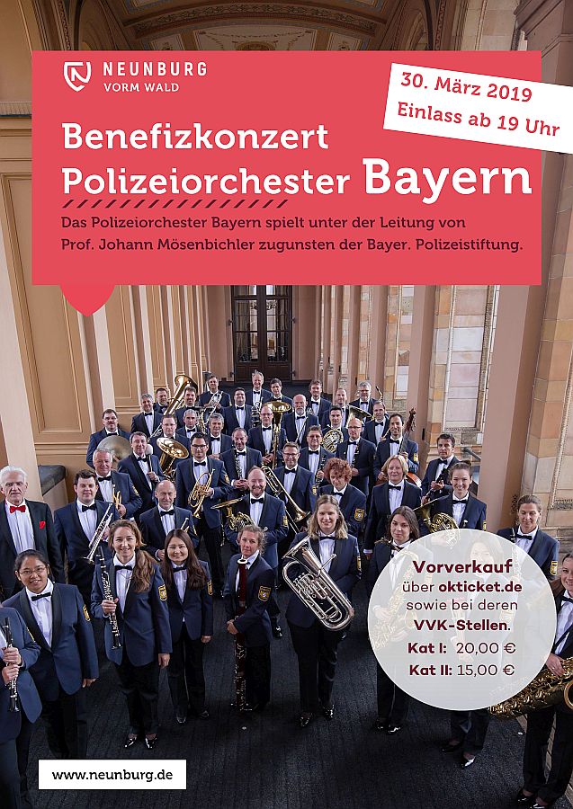 Plakat des Polizeiorchesters Bayern Bild: Polizeiorchester Bayern