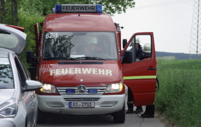 Verkehrsunfall auf der B85