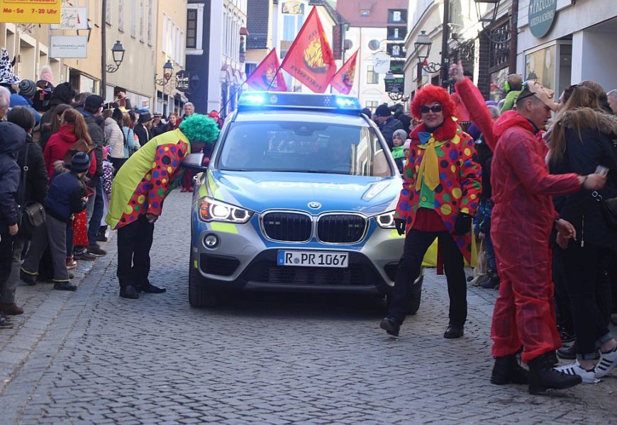 Polizeieinsatz am Faschingsdienstag am Auerbacher Marktplatz