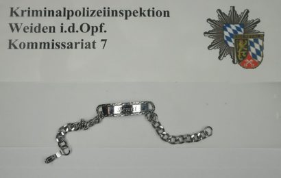 Nach Einbruch in Autowerkstatt in Vohenstrauß – wem gehört das Silberarmband?