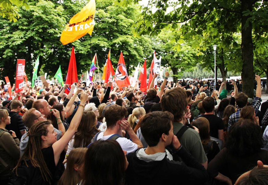 Demonstrationsgeschehen in der Regensburger Innenstadt