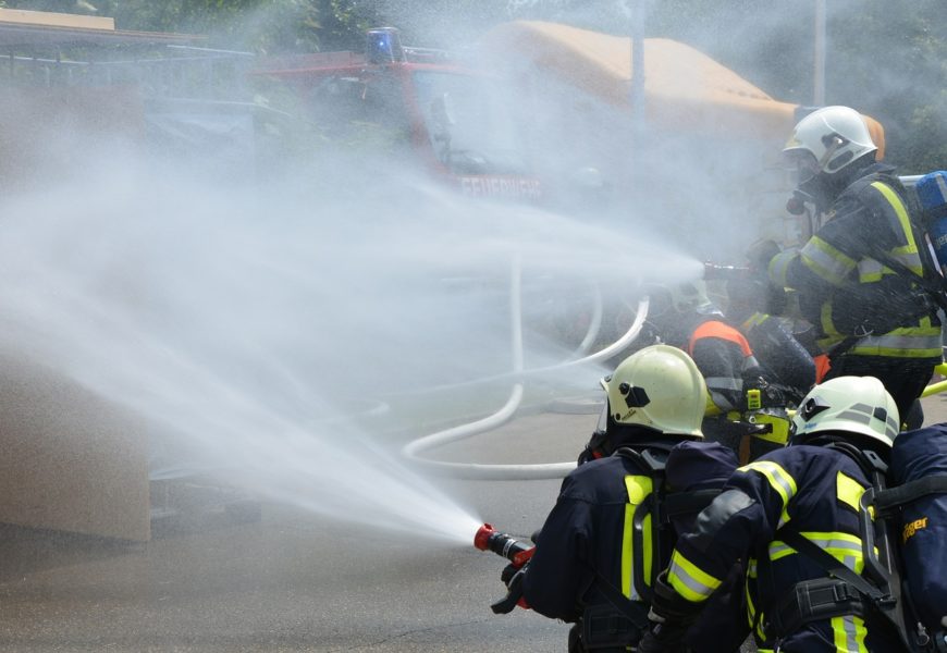 Brand einer Autowerkstatt