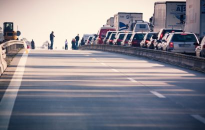 Verkehrskontrollen im Baustellenbereich des 6-streifigen Ausbaus der BAB A3 bei Regensburg