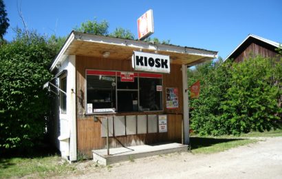 Kiosk aufgebrochen