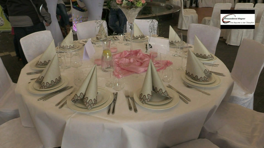 Gedeckter Tisch auf der Hochzeitsmesse Foto: Pressedienst Wagner