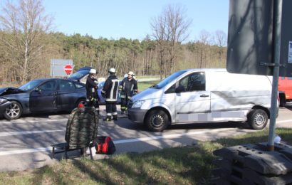 Verkehrsunfall an der Anschlussstelle Schwandorf Süd