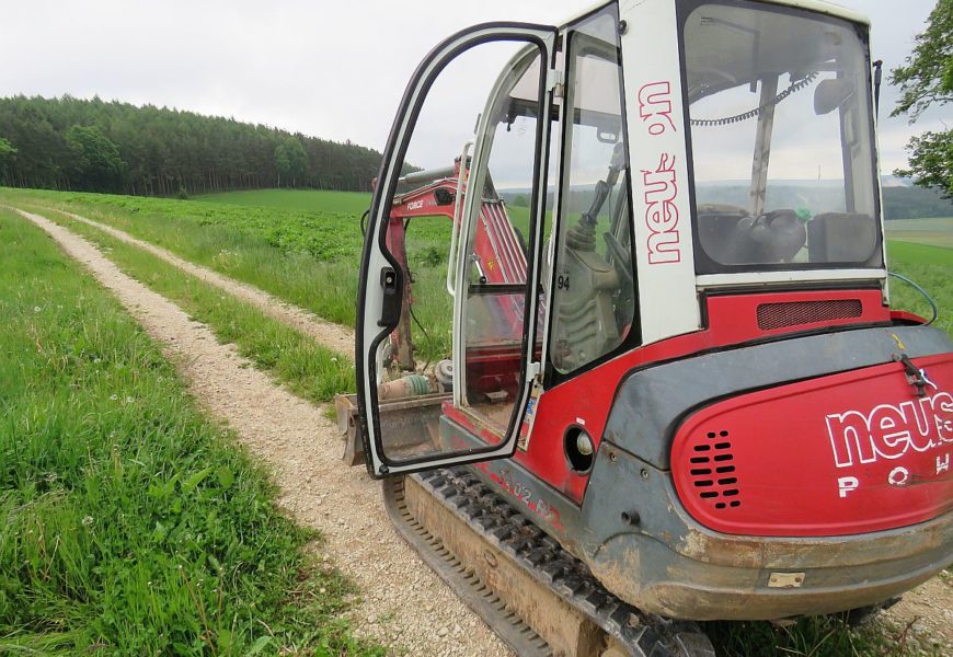 Minibagger gestohlen