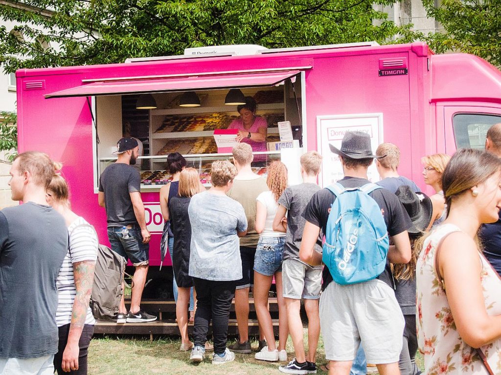 Bild: Immer sehr beliebt auf den Food Truck Festivals: die Donut Factory. Fotograf: Manfred Wilhelm