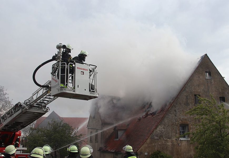 Brand im Einfamilienhaus in Poppenricht