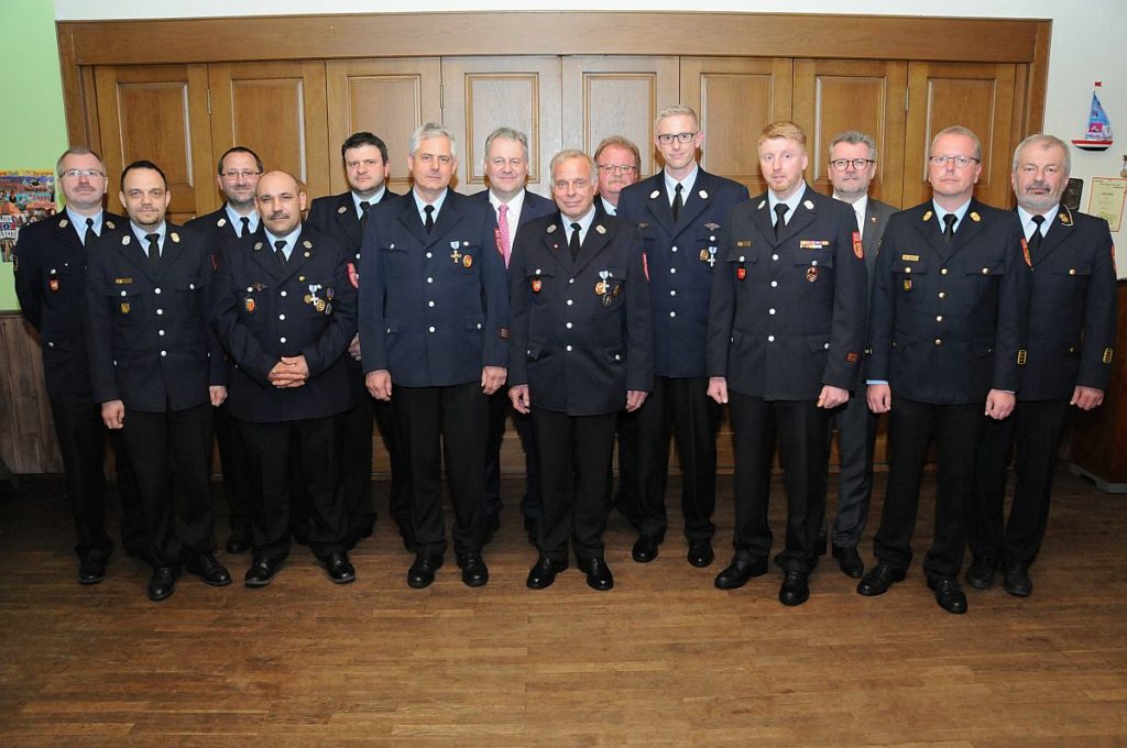 Geehrte Mitglieder der Feuerwehr Sulzbach-Rosenberg