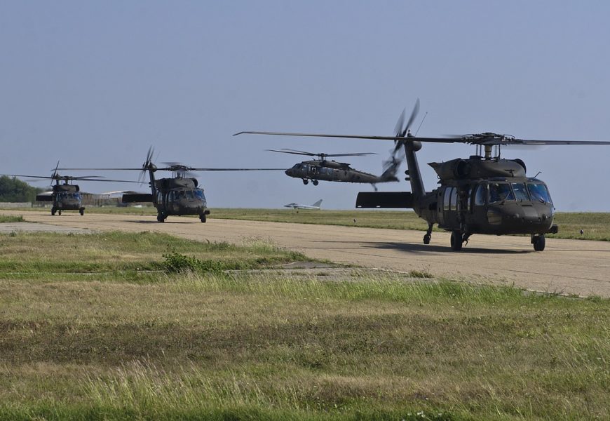 Luftlandeübungen der US-Armee im Oktober