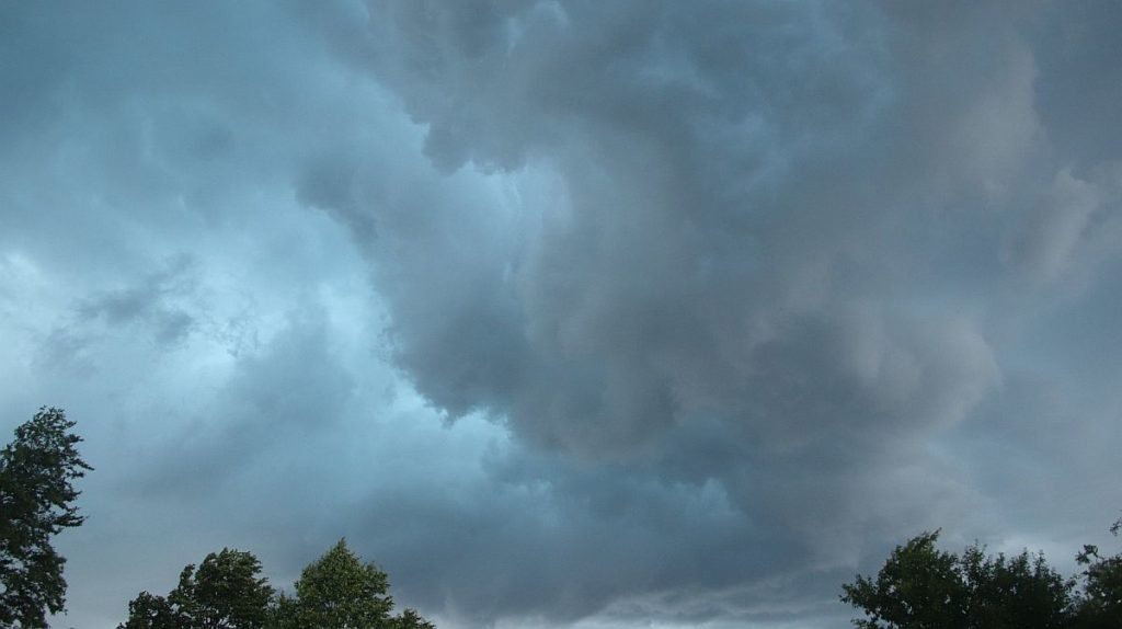 Unwetterwolken über Kümmersbruck Foto: Pressedienst Wagner