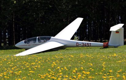 Notladung eines Segelflugzeugs