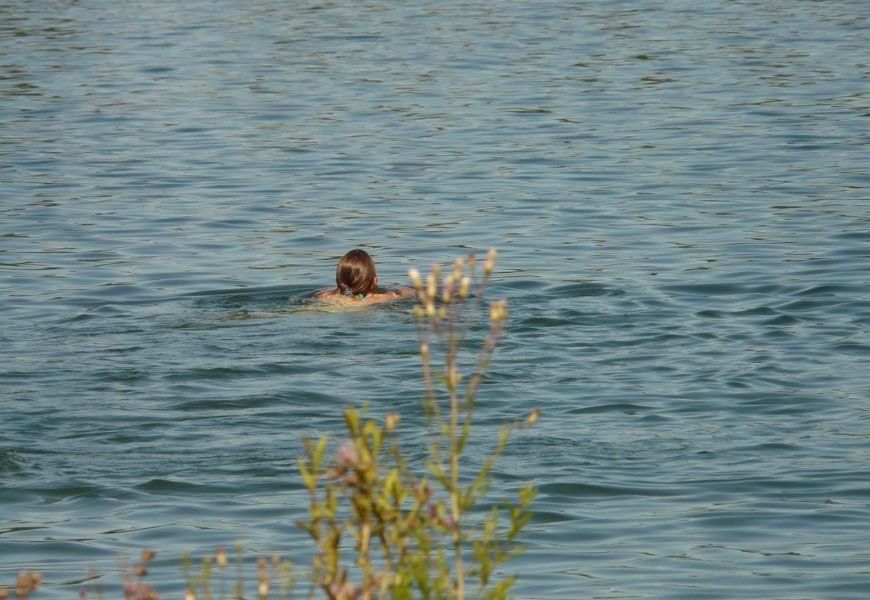 Rettungseinsatz am Badeweiher in Eschenbach