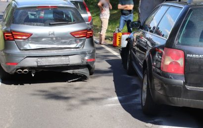 Verkehrsunfall bei Pressath Foto: Jürgen Masching