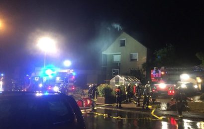 Wohnhausbrand durch Blitzeinschlag