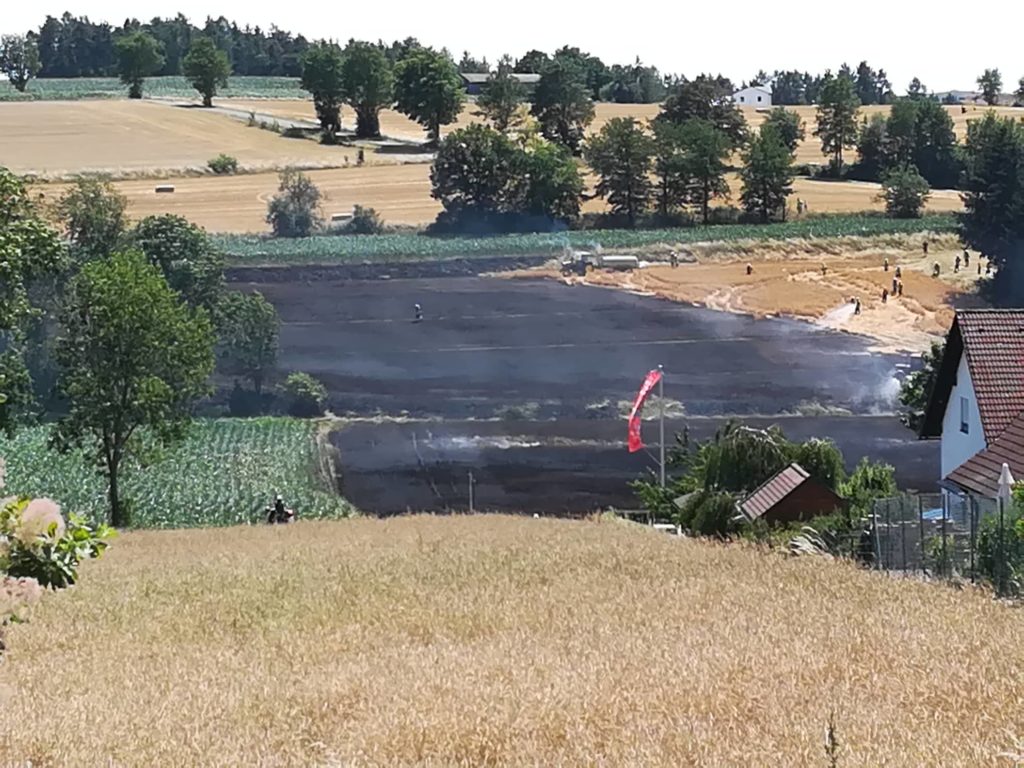 verbranntes Feld bei Neunburg v. Wald Bildquelle: Privat