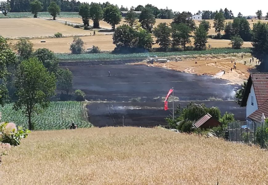 Zahlreiche kleinere Freiflächenbrände im Schutzbereich