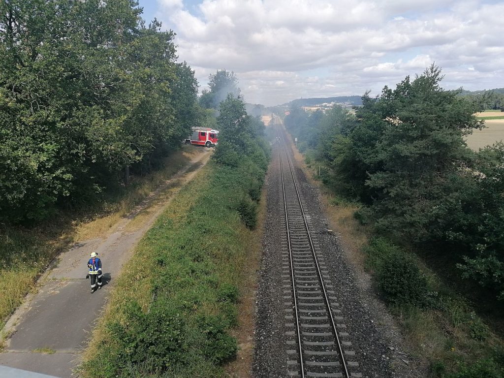 Archivbild: Brand am Bahndamm Foto: © Pressedienst Wagner