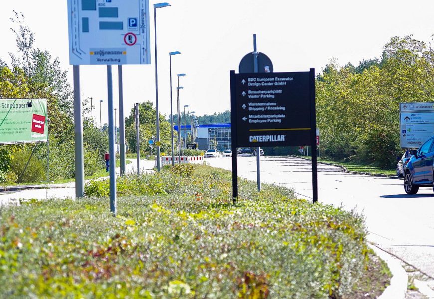 Brand im Industriegebiet