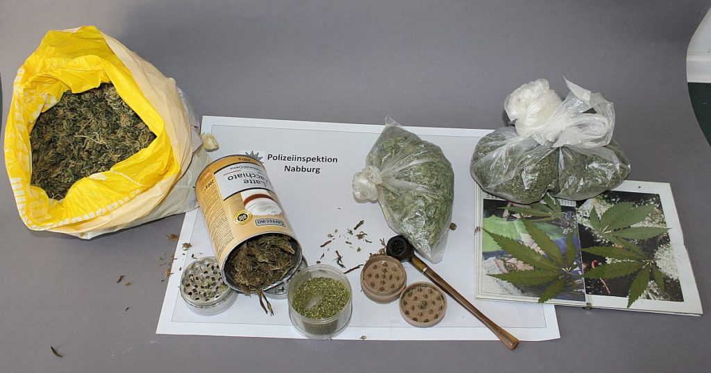 Sichergestelltes Marihuana Foto: Polizei Nabburg