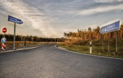 In Autobahnauffahrt gewendet