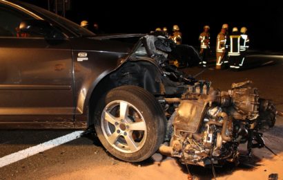 A6 glich einem Trümmerfeld, Autobahn für 2 Stunden komplett gesperrt