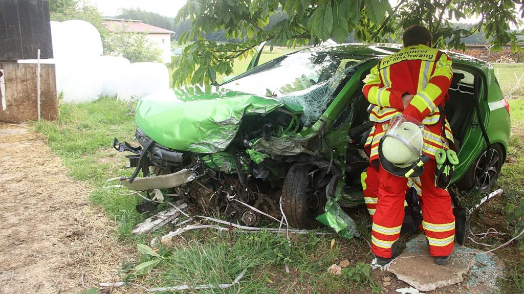 Unfall in Einsricht Foto: Pressedienst Wagner