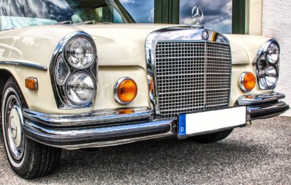 Brennender Oldtimer in Schwandorf