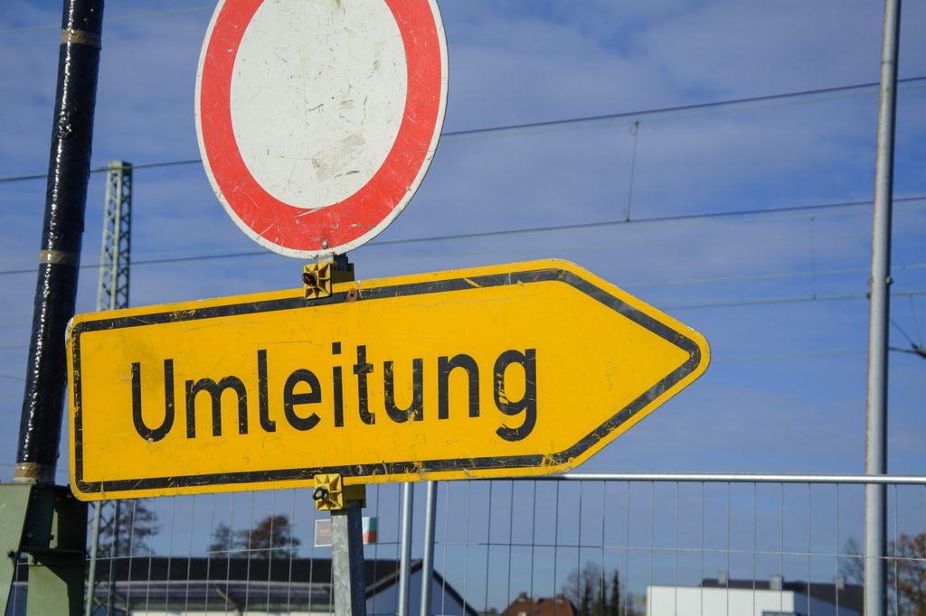 Symbolbild: Umleitung