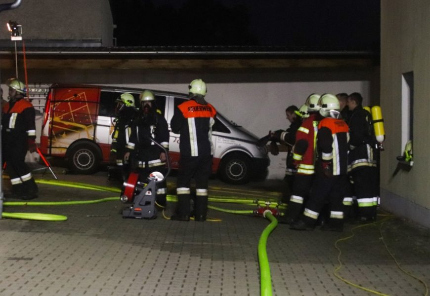 Brand einer Pelletsheizung im Keller eines Einfamilienhauses