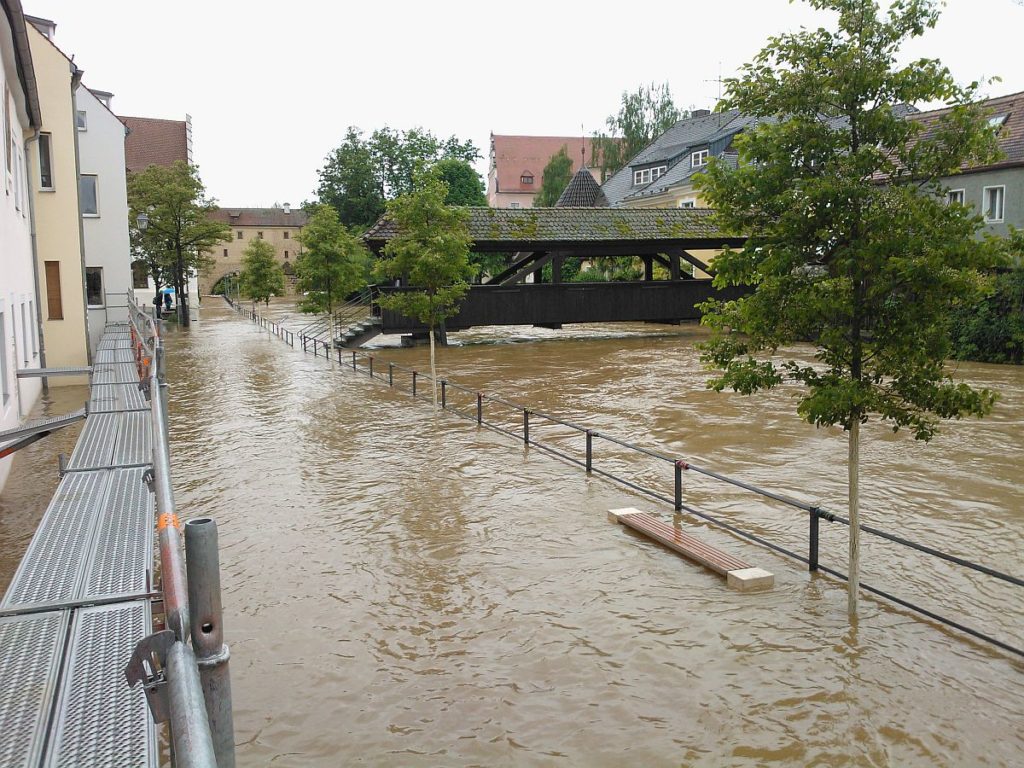 Hochwasser in Amberg 2013 Foto: THW/ Christian Birner