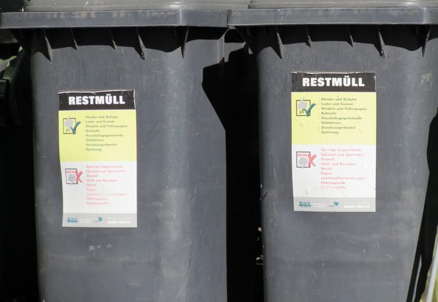 Diebstahl einer Mülltonne in Vohenstrauß