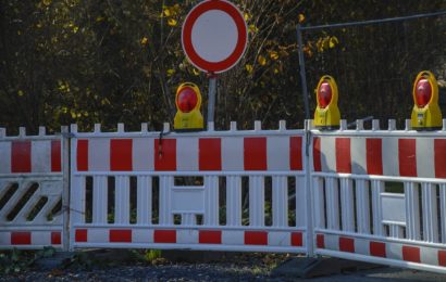 Sperrung Drahthammerstraße in stadtauswärtiger Fahrtrichtung