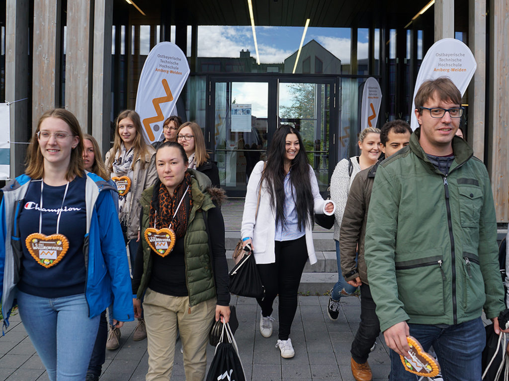 Start für die Studierenden in Weiden. Quelle: Seidl/OTH Amberg-Weiden