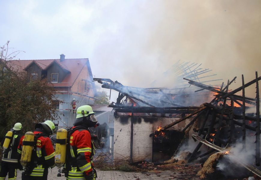 Brand eines „Stadtstadel“ in Kemnath
