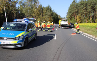 Sechs Leichtverletzte bei Verkehrsunfall bei der Bundesstraße 470