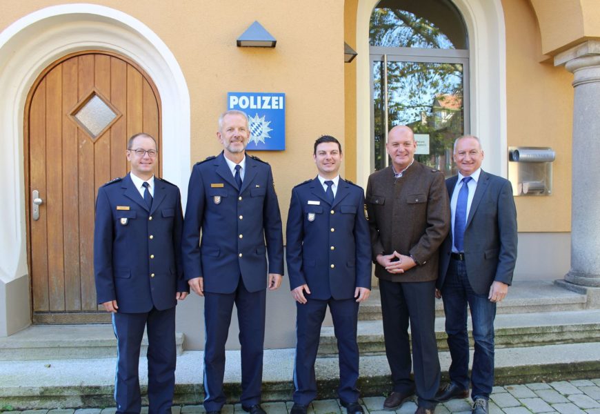 Amtseinführung bei der Polizeiinspektion Burglengenfeld: PHK Thomas Schmidt neuer Interims-Dienststellenleiter
