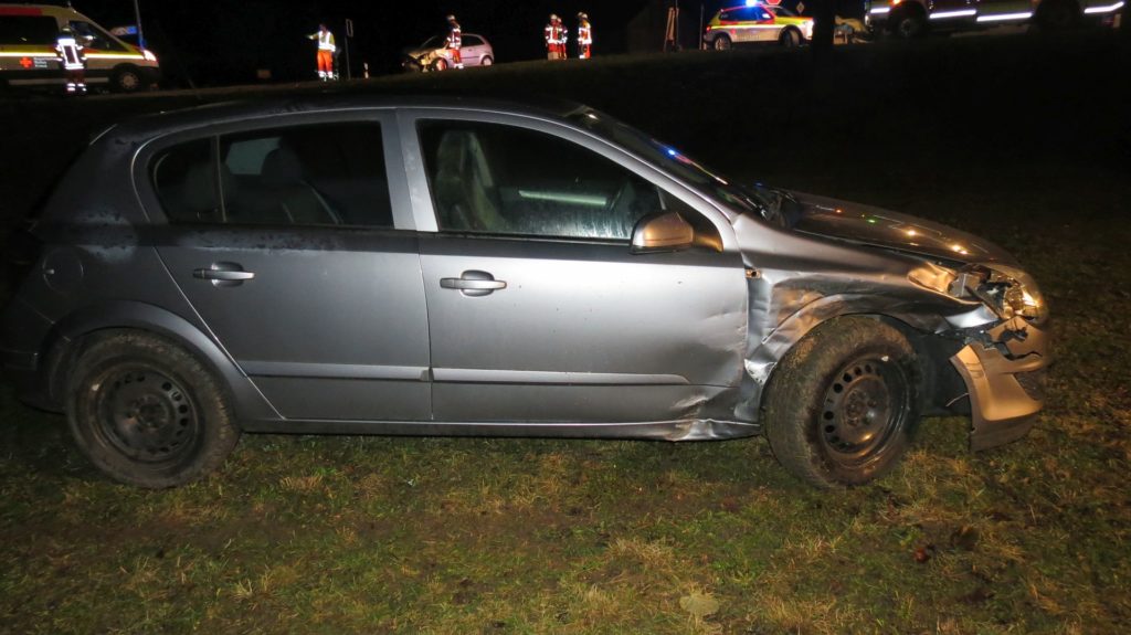 Eins der verunfallten Fahrzeuge Foto: Polizei