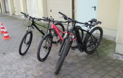 Drei Mountainbikes sichergestellt