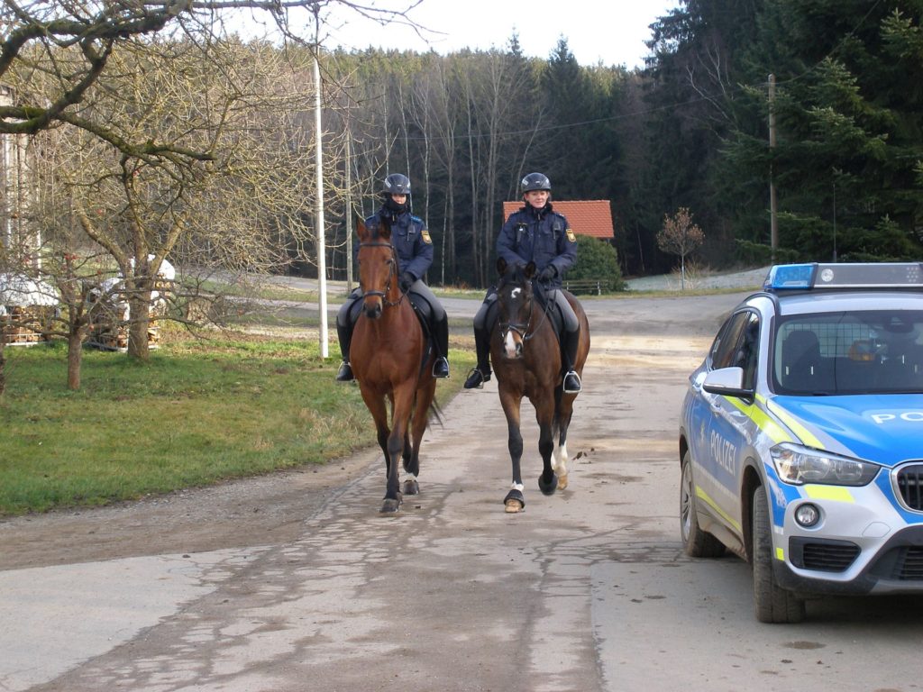 Polizeireiter des Präsidiums Mittelfranken Foto: Polizei