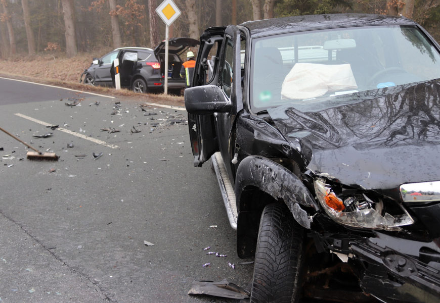 Verkehrsunfall auf der Kreisstraße SAD9