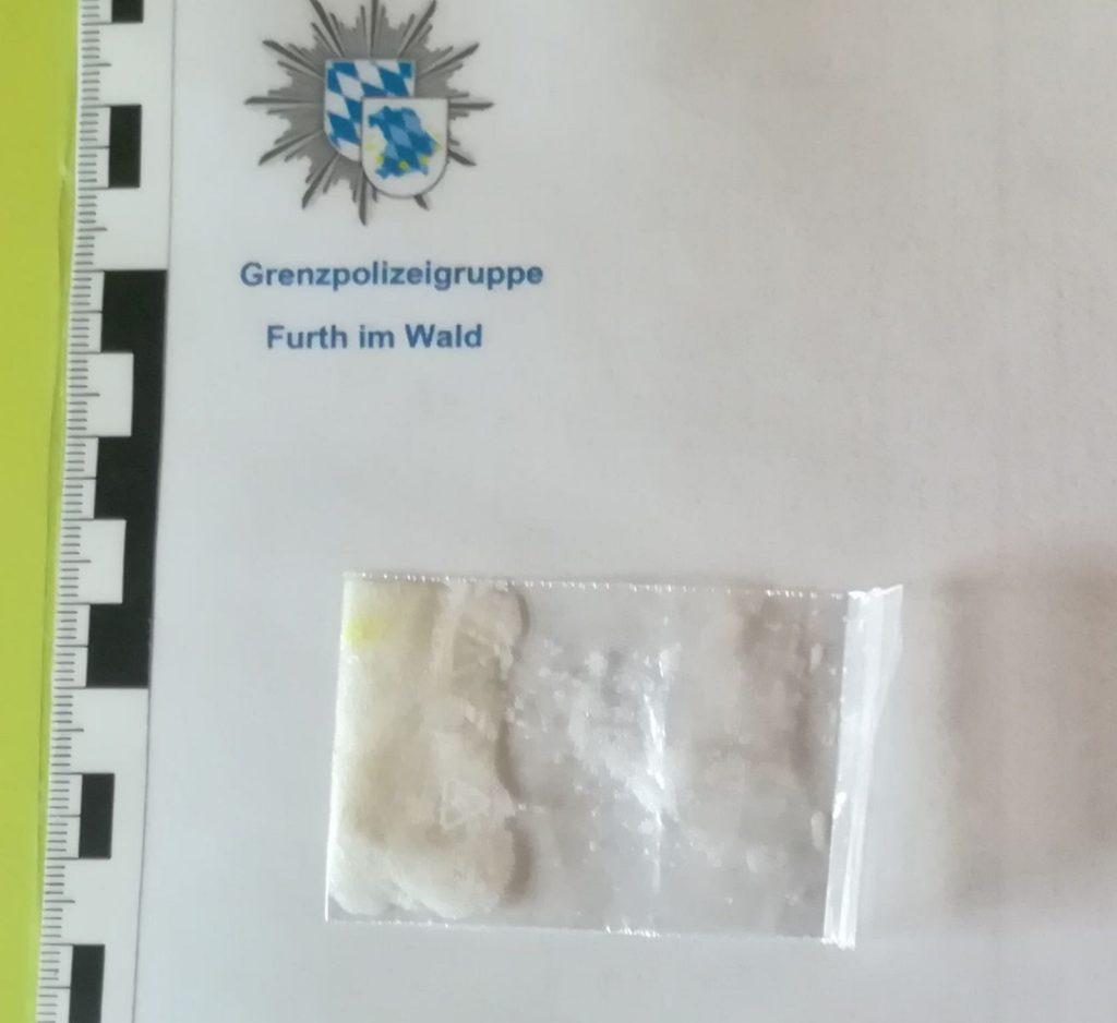 Aufgefundenes Crystal Foto: Grenzpolizei Furth